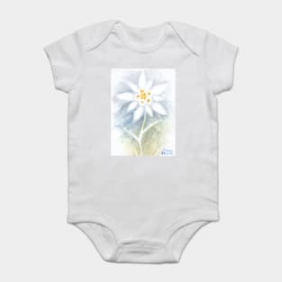 Leontopodium nivale or the  edelweiss flower Baby Bodysuit